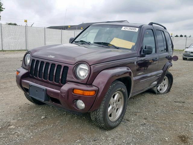 1J4GL58K64W275944 - 2004 JEEP LIBERTY LI BURGUNDY photo 2