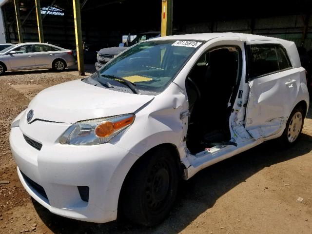 JTKKU10479J037987 - 2009 TOYOTA SCION XD WHITE photo 2