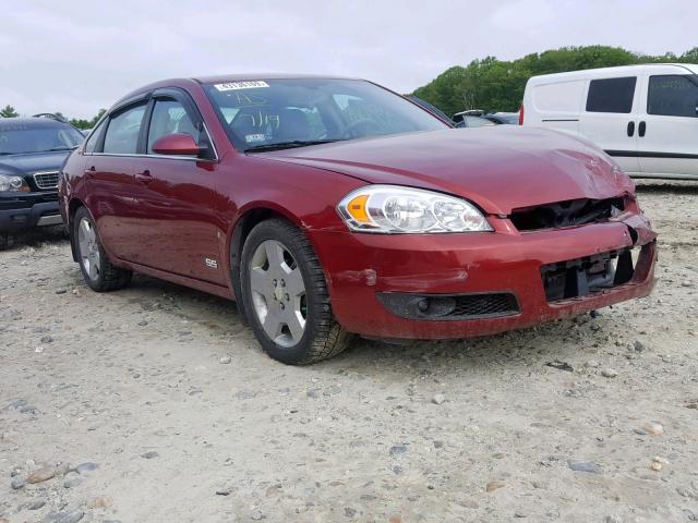 2G1WD58C989257050 - 2008 CHEVROLET IMPALA SUP RED photo 1