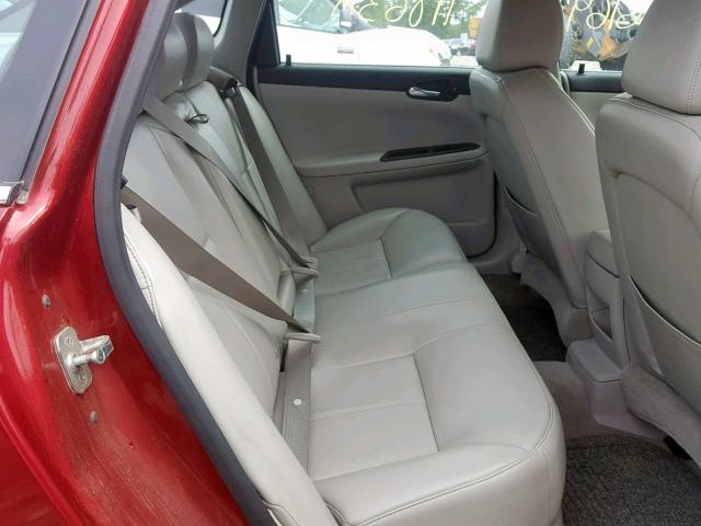 2G1WD58C989257050 - 2008 CHEVROLET IMPALA SUP Қызыл фото 6