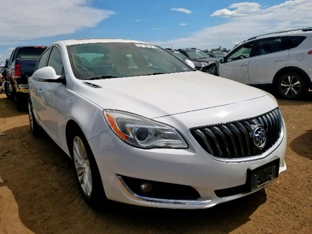 2G4GN5EX0F9147450 - 2015 BUICK REGAL PREM WHITE photo 1