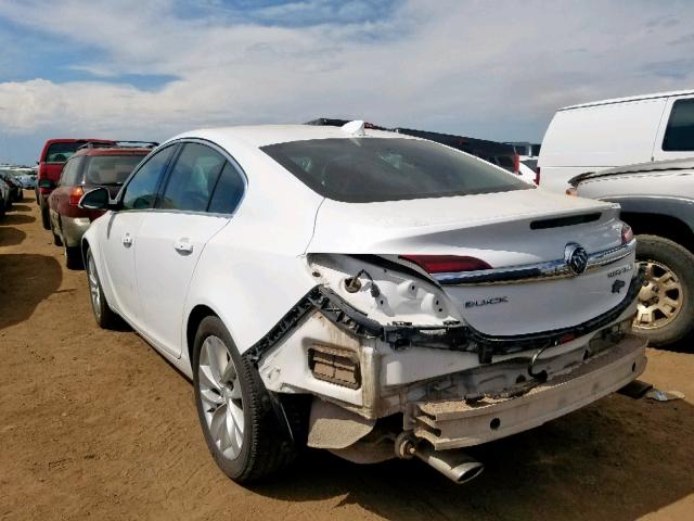 2G4GN5EX0F9147450 - 2015 BUICK REGAL PREM WHITE photo 3