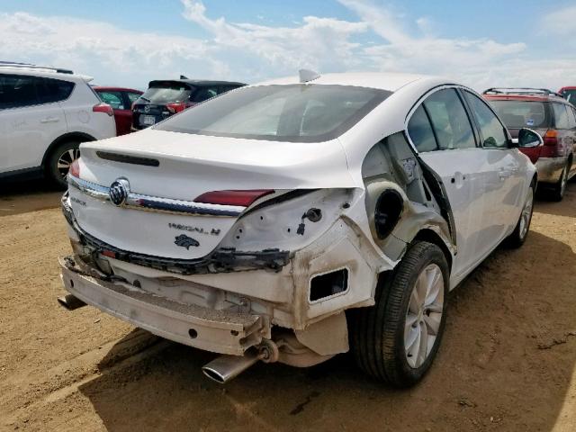 2G4GN5EX0F9147450 - 2015 BUICK REGAL PREM WHITE photo 4