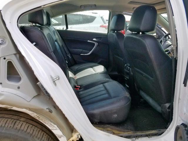 2G4GN5EX0F9147450 - 2015 BUICK REGAL PREM WHITE photo 6