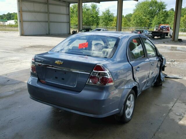 KL1TG56697B046143 - 2007 CHEVROLET AVEO LT BLUE photo 4