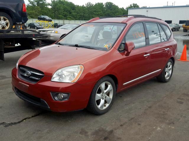 KNAFG526377117400 - 2007 KIA RONDO LX RED photo 2