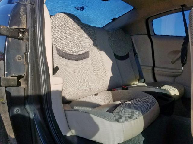 1G8AN12F54Z203605 - 2004 SATURN ION LEVEL BLACK photo 6