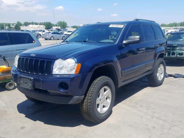 1J4GR48KX6C146814 - 2006 JEEP GRAND CHER BLUE photo 2