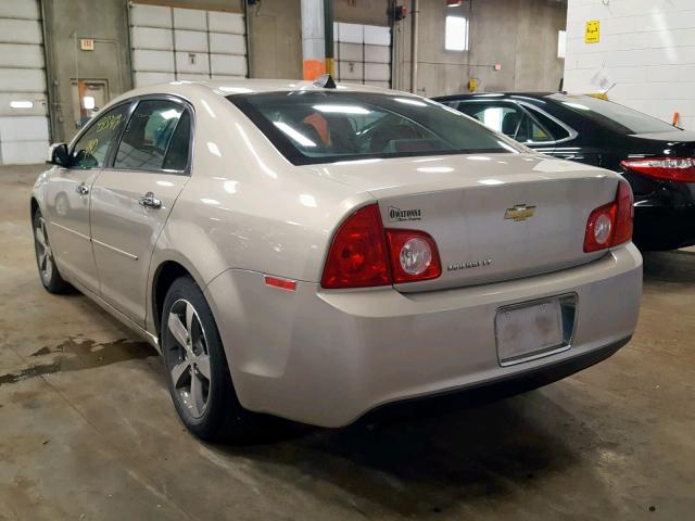 1G1ZC5E00CF274703 - 2012 CHEVROLET MALIBU 1LT GOLD photo 3