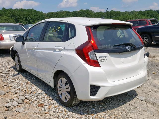 JHMGK5H55HS018952 - 2017 HONDA FIT LX WHITE photo 3