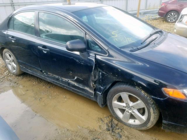 2HGFA16317H026578 - 2007 HONDA CIVIC DX BLACK photo 9