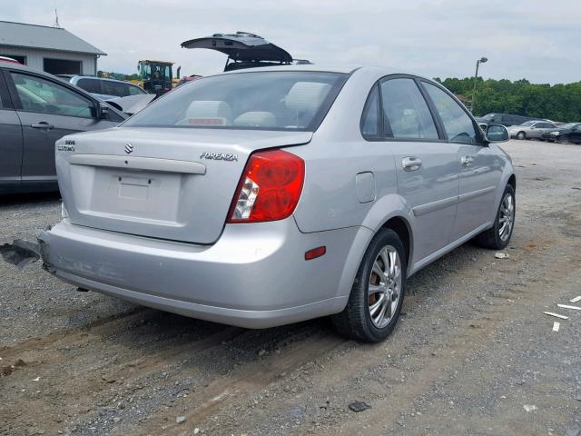 KL5JD56Z06K356074 - 2006 SUZUKI FORENZA SILVER photo 4