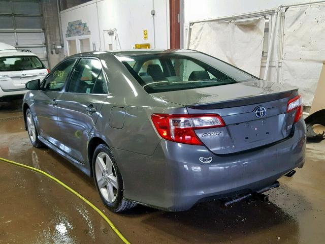 4T1BD1FK4EU123453 - 2014 TOYOTA CAMRY HYBR GRAY photo 3