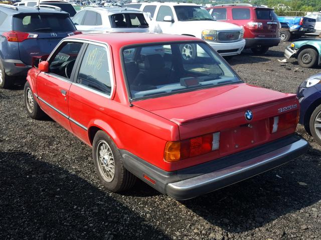 WBAAA130XH8251797 - 1987 BMW 325 IS RED photo 3