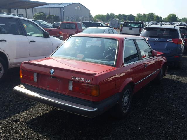 WBAAA130XH8251797 - 1987 BMW 325 IS RED photo 4