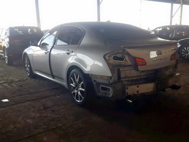 JNKCV61E39M304150 - 2009 INFINITI G37 BASE SILVER photo 3