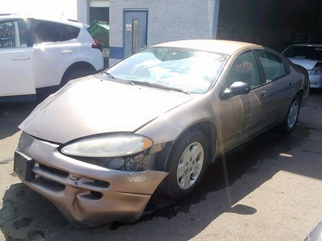 2B3HD46R32H171264 - 2002 DODGE INTREPID S GOLD photo 2