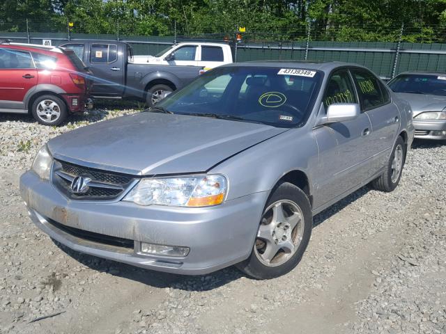 19UUA56682A048349 - 2002 ACURA 3.2TL SILVER photo 2