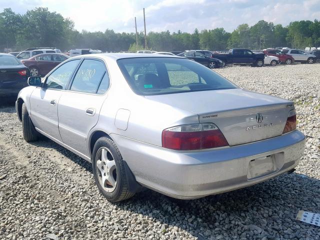 19UUA56682A048349 - 2002 ACURA 3.2TL SILVER photo 3