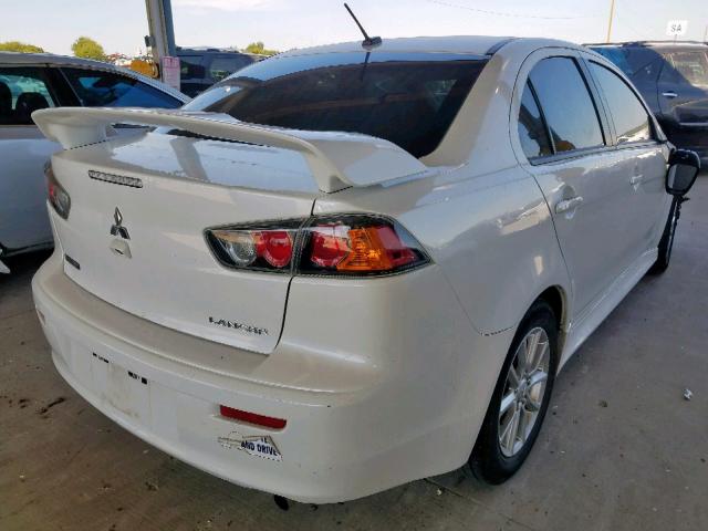 JA32U2FU4GU002497 - 2016 MITSUBISHI LANCER ES WHITE photo 4