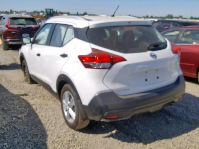 3N1CP5CU9KL524860 - 2019 NISSAN KICKS S WHITE photo 3