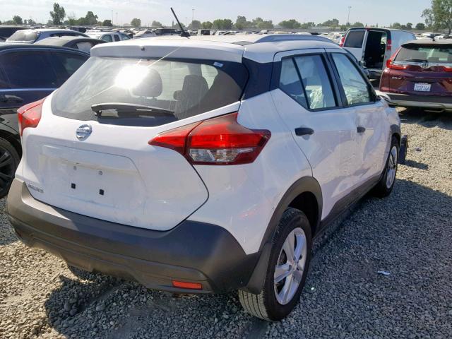 3N1CP5CU9KL524860 - 2019 NISSAN KICKS S WHITE photo 4