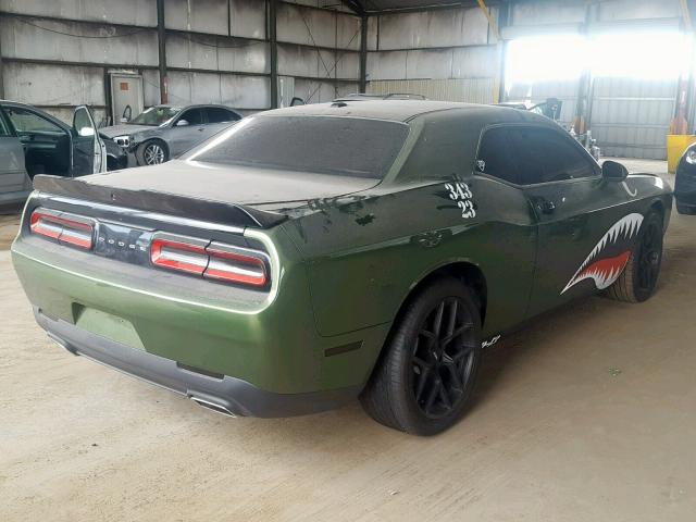 2C3CDZAG7JH318071 - 2018 DODGE CHALLENGER GREEN photo 4