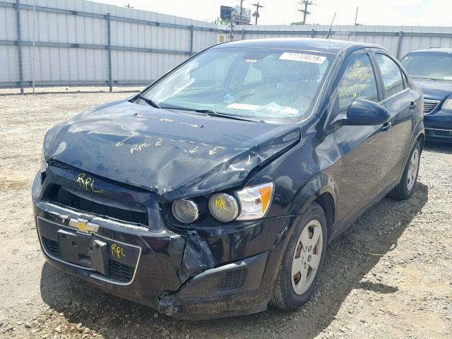 1G1JA5SH8D4125563 - 2013 CHEVROLET SONIC LS 黑色 照片 2