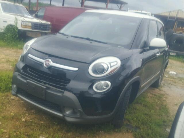 ZFBCFADH5EZ017867 - 2014 FIAT 500L TREKK BLACK photo 2