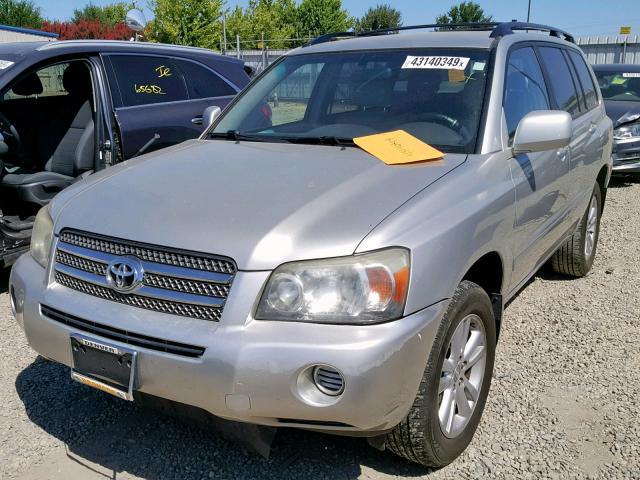 JTEDW21A960008184 - 2006 TOYOTA HIGHLANDER SILVER photo 2