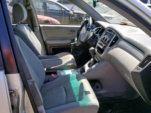 JTEDW21A960008184 - 2006 TOYOTA HIGHLANDER SILVER photo 5