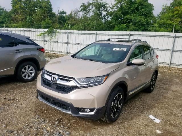 5J6RW2H94HL023435 - 2017 HONDA CR-V TOURI TAN photo 2