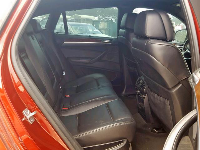 5UXFG8C5XCLZ97375 - 2012 BMW X6 XDRIVE5 RED photo 6
