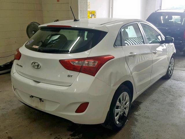 KMHD35LH1GU304959 - 2016 HYUNDAI ELANTRA GT WHITE photo 4