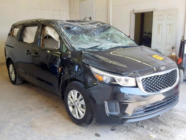 KNDMB5C15G6160881 - 2016 KIA SEDONA LX BLACK photo 1