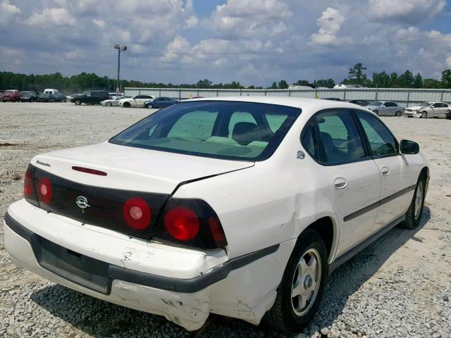 2G1WF52E959393176 - 2005 CHEVROLET IMPALA WHITE photo 4