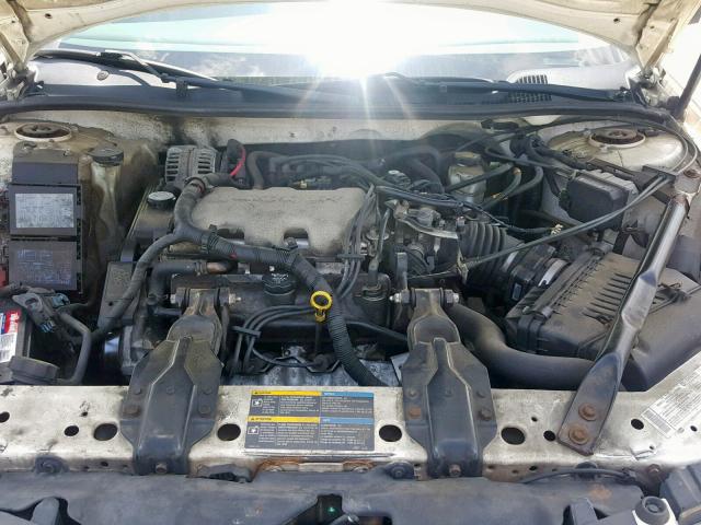 2G1WF52E959393176 - 2005 CHEVROLET IMPALA WHITE photo 7