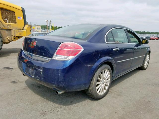 1G8ZV57708F177367 - 2008 SATURN AURA XR BLUE photo 4