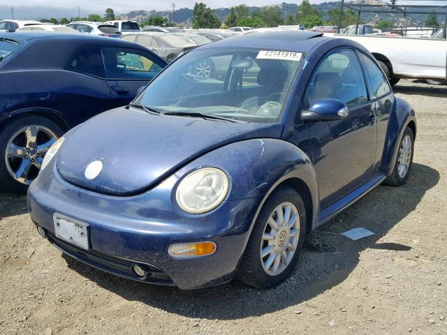3VWCK31C54M410195 - 2004 VOLKSWAGEN NEW BEETLE ლურჯი ფოტო 2