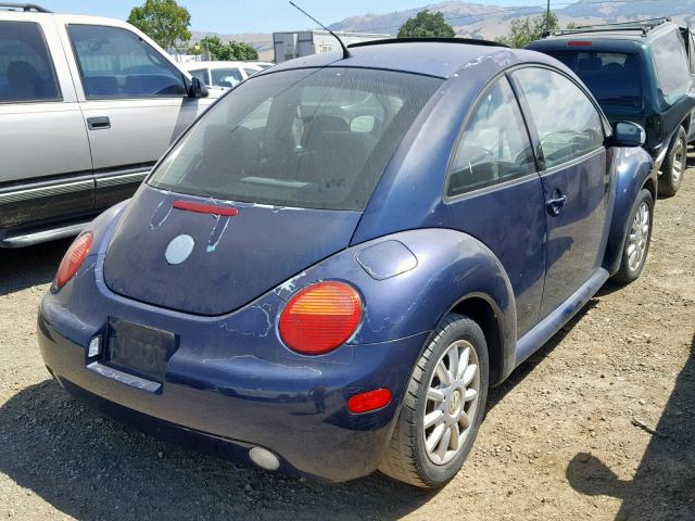 3VWCK31C54M410195 - 2004 VOLKSWAGEN NEW BEETLE ლურჯი ფოტო 4