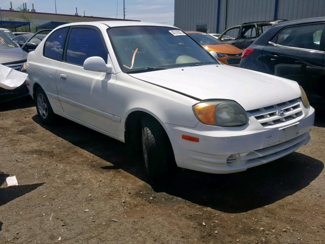 KMHCG35C93U264825 - 2003 HYUNDAI ACCENT GL WHITE photo 1