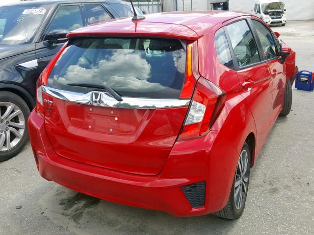 3HGGK5H80FM762218 - 2015 HONDA FIT EX RED photo 4