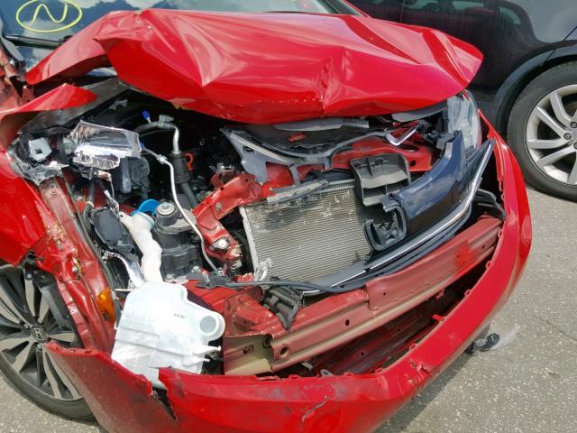 3HGGK5H80FM762218 - 2015 HONDA FIT EX RED photo 9