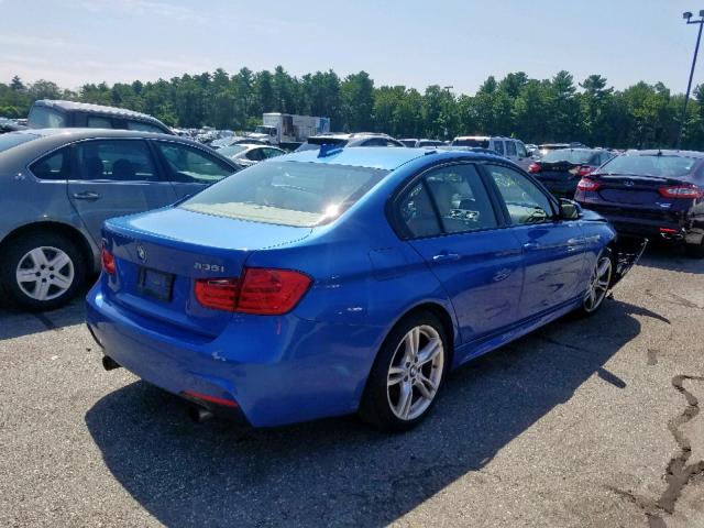 WBA3B9C54DF801243 - 2013 BMW 335 XI BLUE photo 4