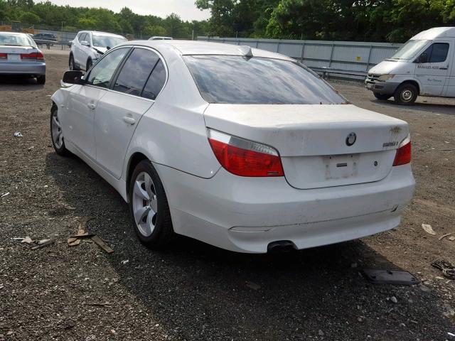 WBANE53516CK86568 - 2006 BMW 525 I WHITE photo 3