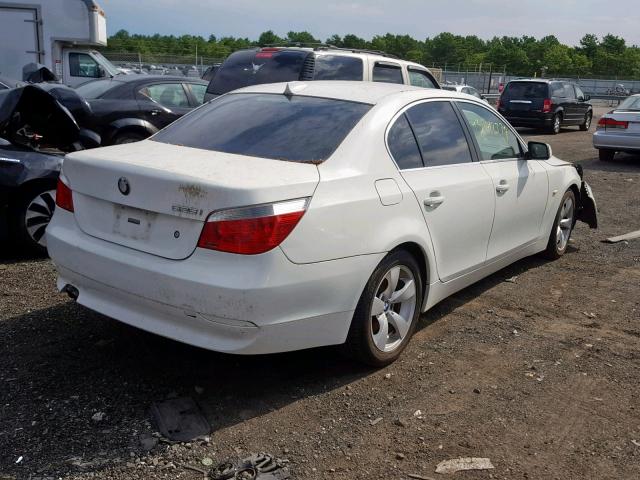 WBANE53516CK86568 - 2006 BMW 525 I WHITE photo 4