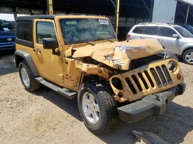 1C4AJWAGXDL701732 - 2013 JEEP WRANGLER S YELLOW photo 1