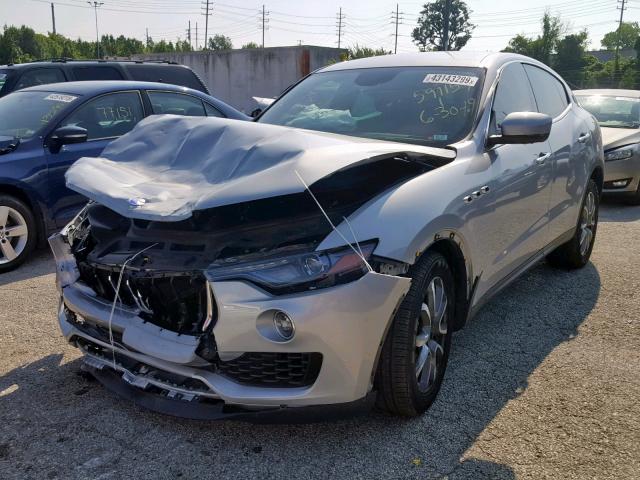 ZN661XUA6HX253831 - 2017 MASERATI LEVANTE SILVER photo 2