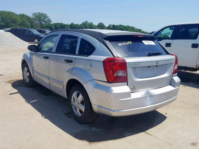 1B3HB28B37D176706 - 2007 DODGE CALIBER SILVER photo 3