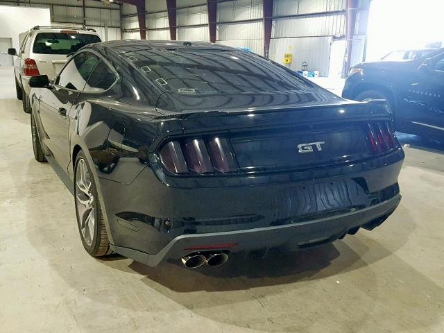 1FA6P8CF5H5335442 - 2017 FORD MUSTANG GT BLACK photo 3